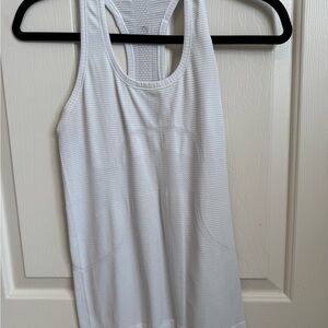 Lululemon Swiftly Tech Racerback White Athletic Tank Top